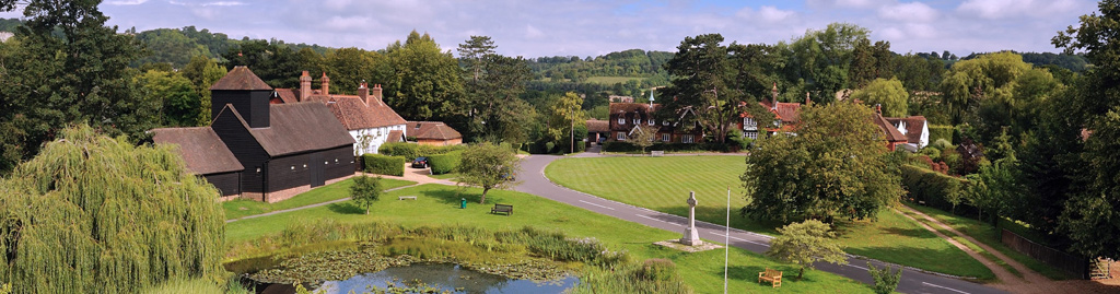 View of Buckland Village Green taken from Church steeple