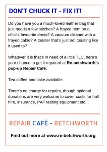Betchworth Repair Cafe